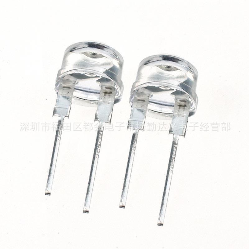 【折扣价】0.75W超高亮F8草帽白光8mm草帽白灯大支架大芯片手电筒