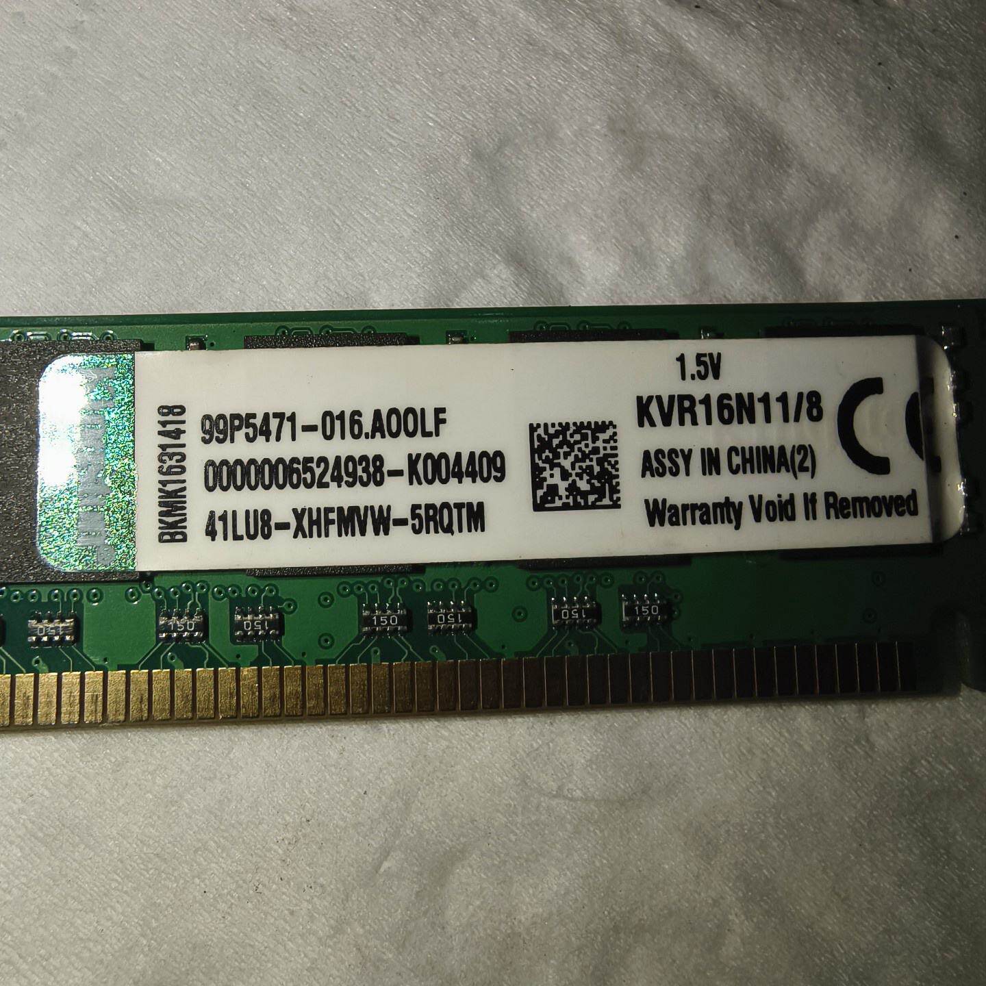 【议价】8-SP KVR16N11 金士顿DDR3 8G内存条 / 16 全新/二手均有
