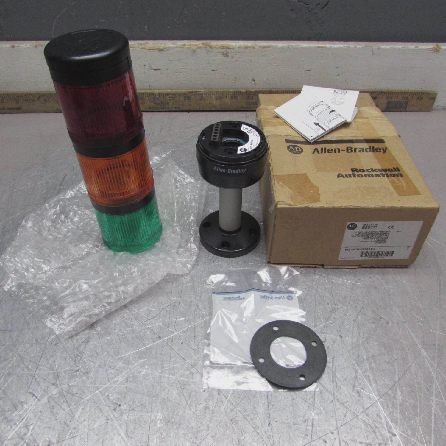 全新AllenBradley855TPB24D3D5D4塔堆灯红色绿色琥珀色全新带盒