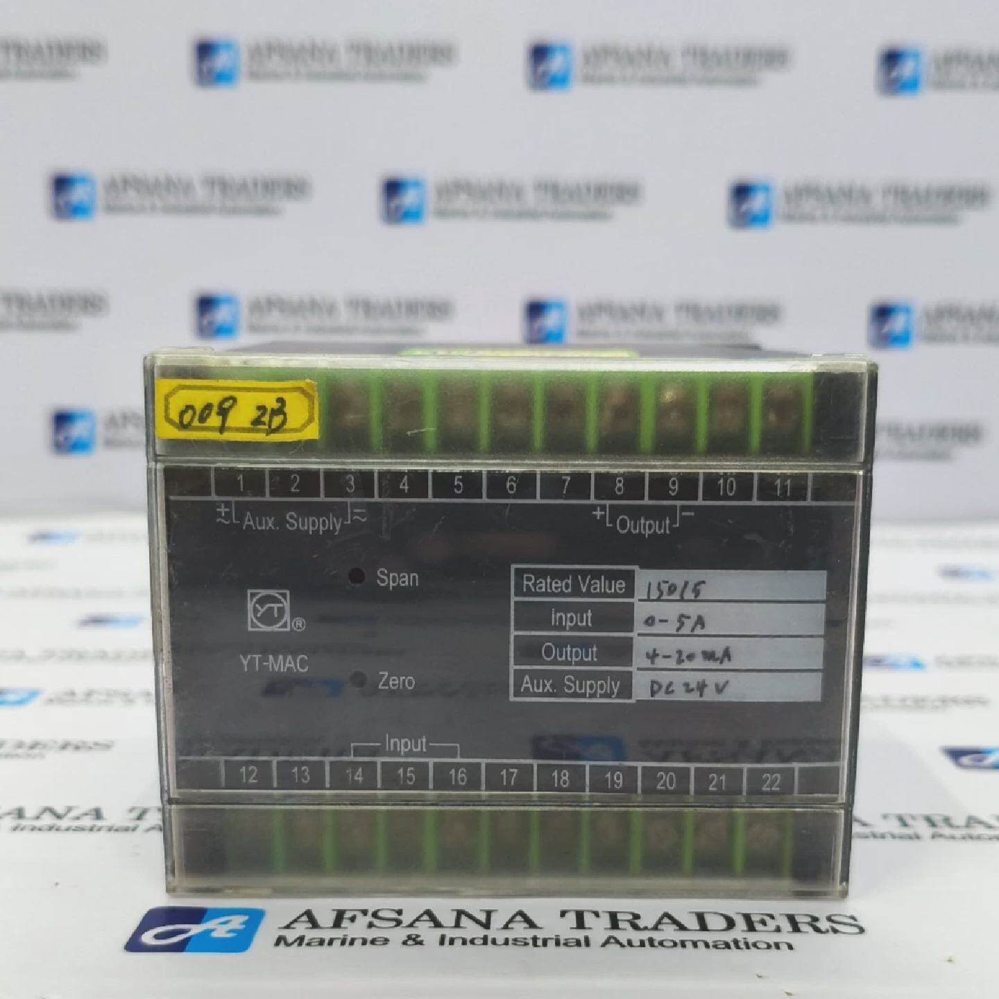 YTMAC CURRENT TRANSDUCER 05A 420MA DC24V RATED VALUE 1505