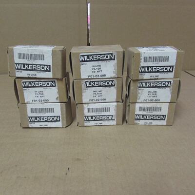 1 LOT9QTY WILKERSON F0102000 14 COMPRESSED AIR FILTER NIB MA