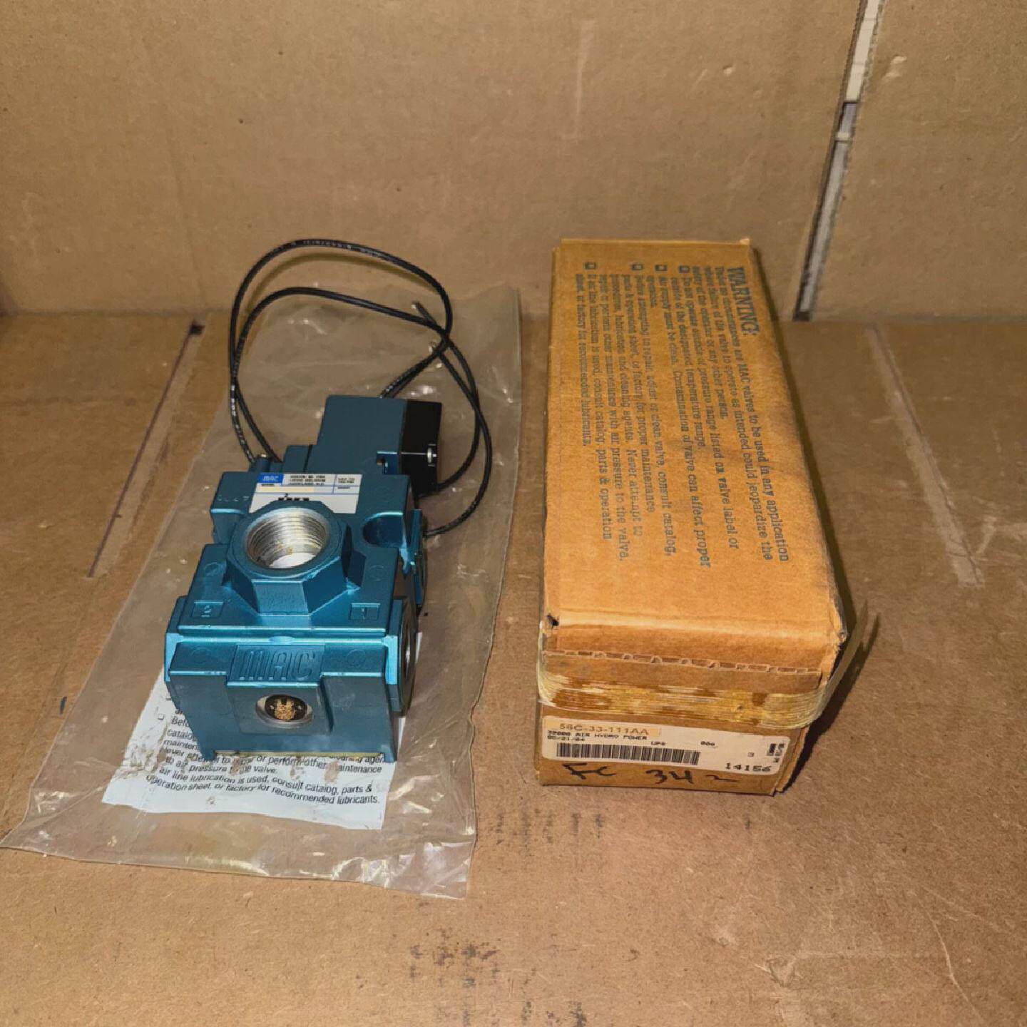 MAC56C33111AAPNEUMATICSOLENOID气门120伏全新带盒优惠