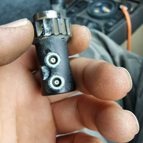 询奥林巴斯超声波探头拆机下来的外观成色如图型号DL4R