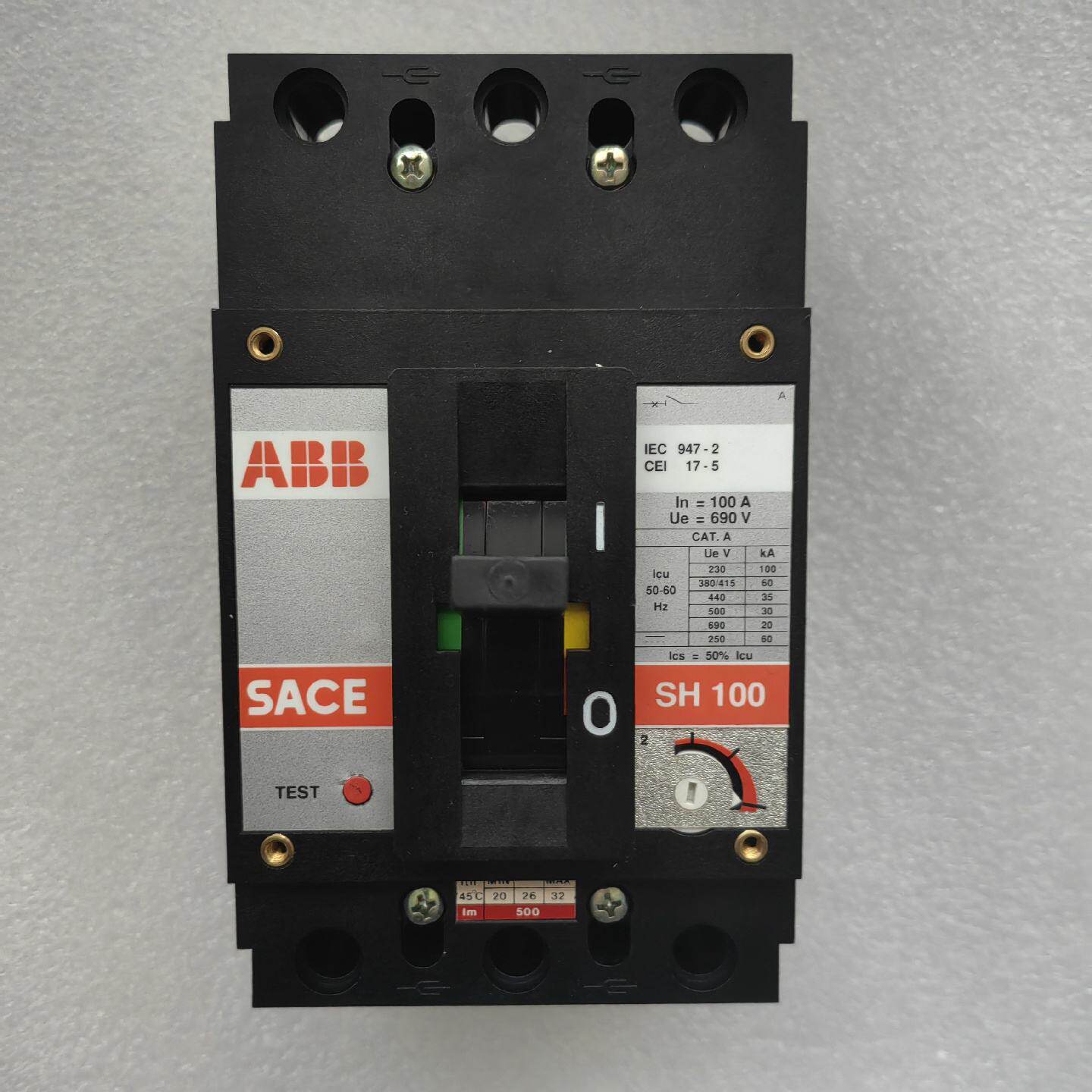 议价全新正品ABB断路器SH100 3P 100A空气开关 100kA库存现货