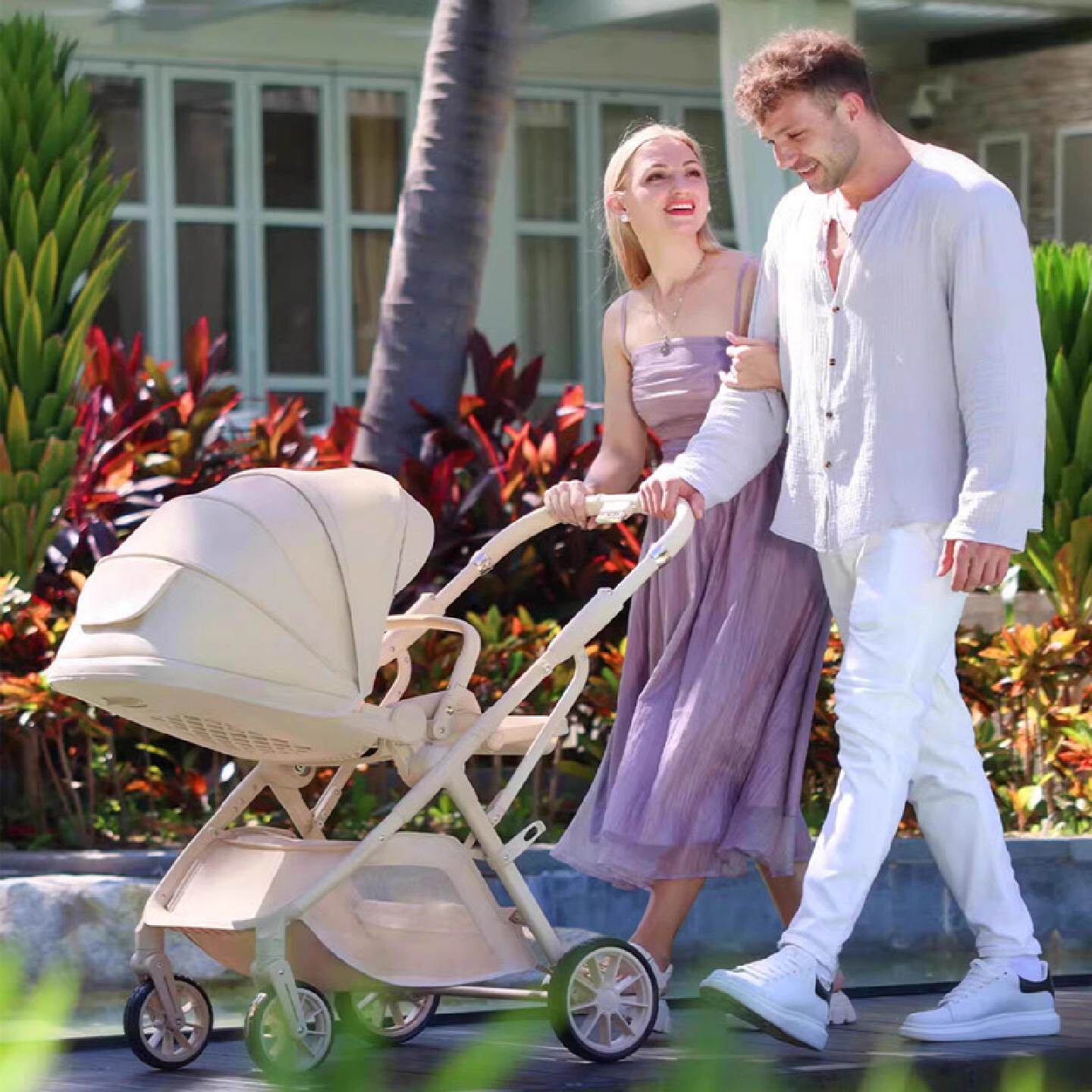 天瑞Q7婴儿推车高景观双向推行可坐可躺折叠宝宝车手便携式四轮