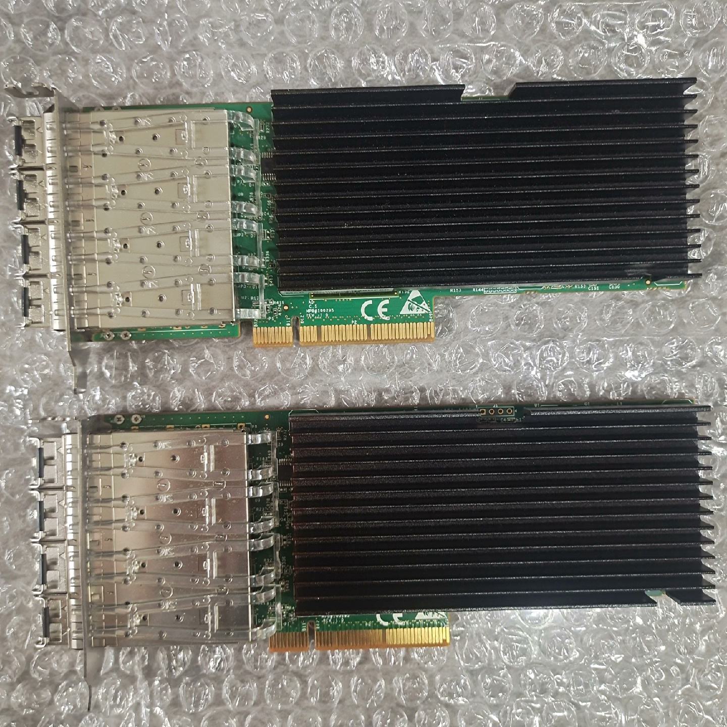 4口万兆intelx520光口网卡带4个光模块议价及维修!