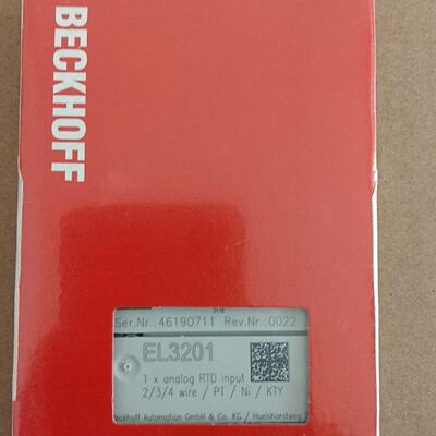 德国倍福模块EL3201全新原装正品，1路模拟RTD输入，支议价