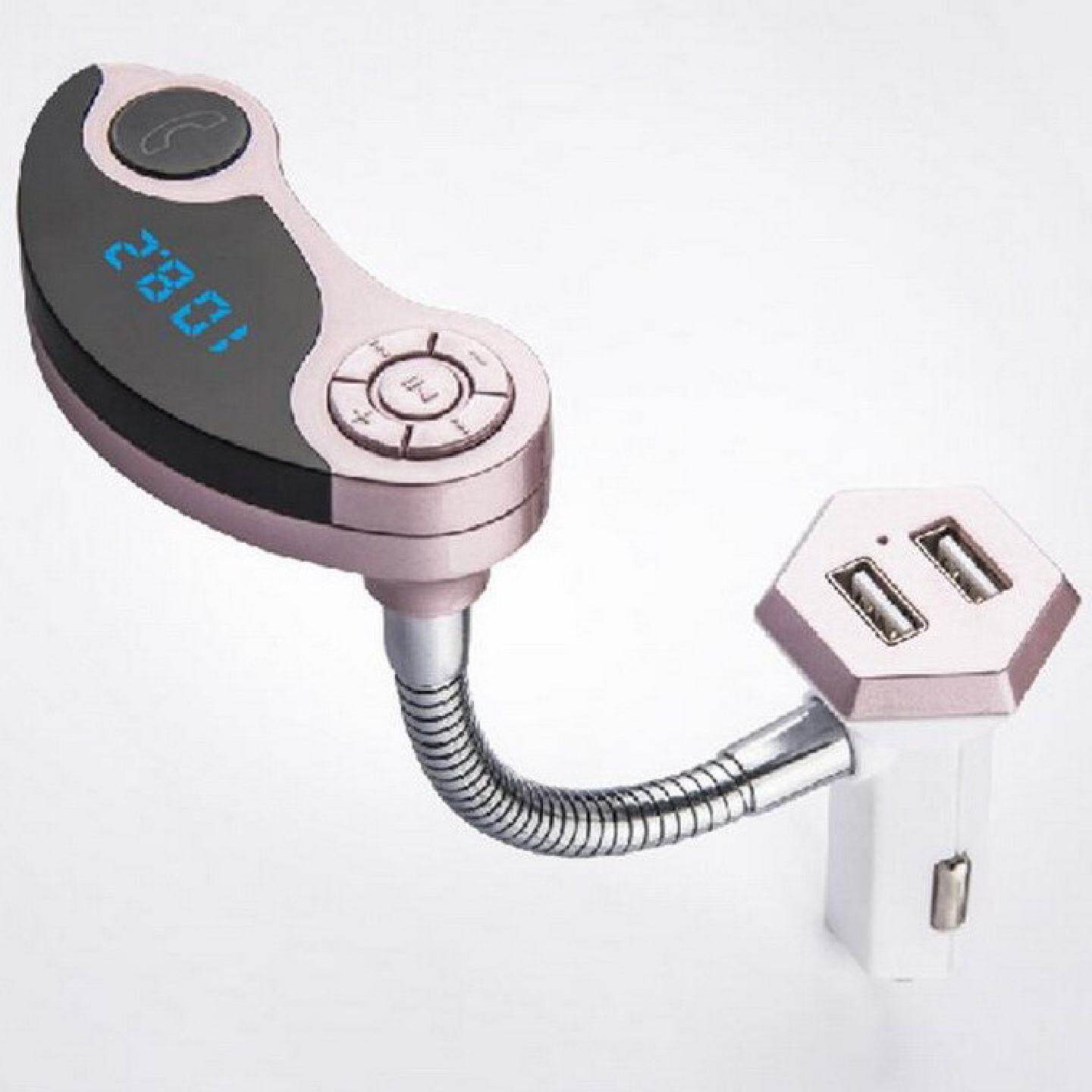 双USB点烟器车载蓝牙MP3FM调频发射跨境热销一件代发12-24V通用