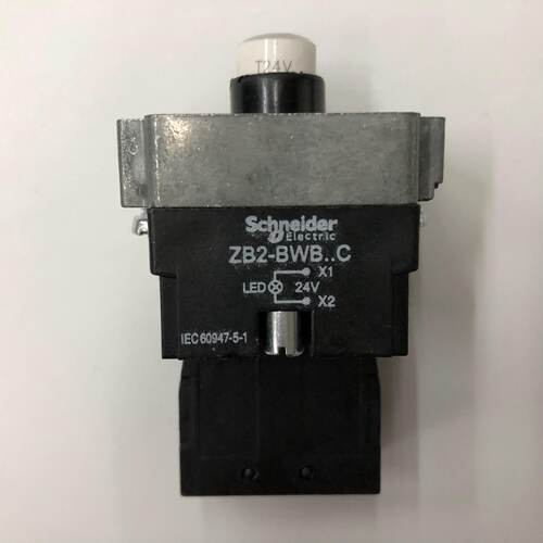 议价原装正品ZB2BWB11C 24V 1常开施耐德白色带灯按钮座