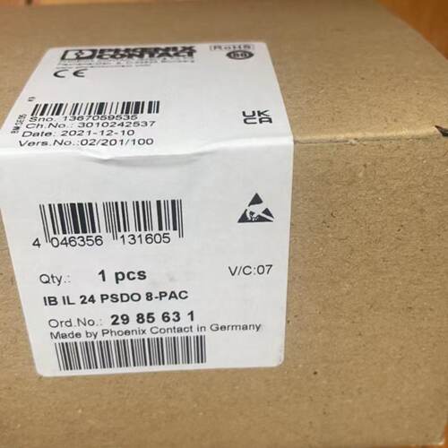 议价菲尼克斯2985631安全模块IB IL 24 PSDO 8PAC全新输入数字量