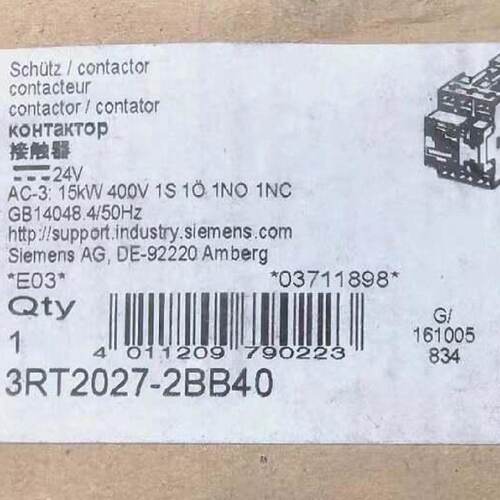 3RT20271BB40全新原装正品标价议价