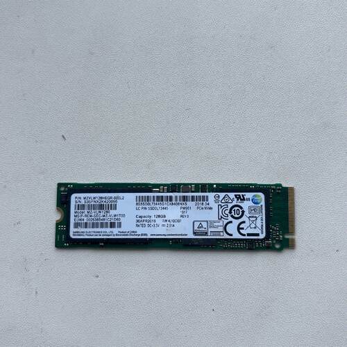 三星PM961 128GB M.2 NVMe固态硬盘，型号—议价