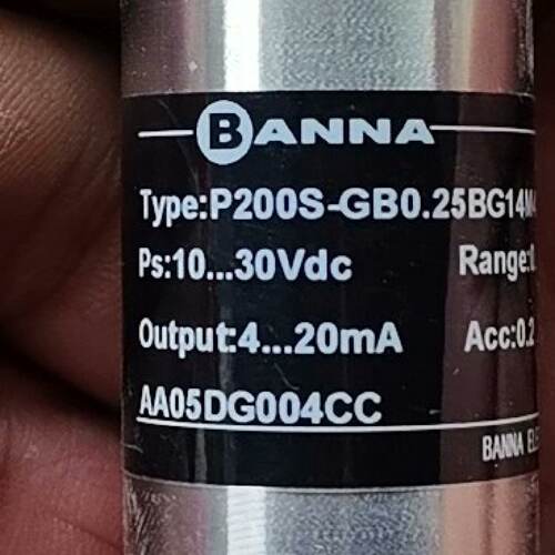议价BANNA百纳压力变送器！型号P200S-GB0.25BG14M4B，全新原厂，