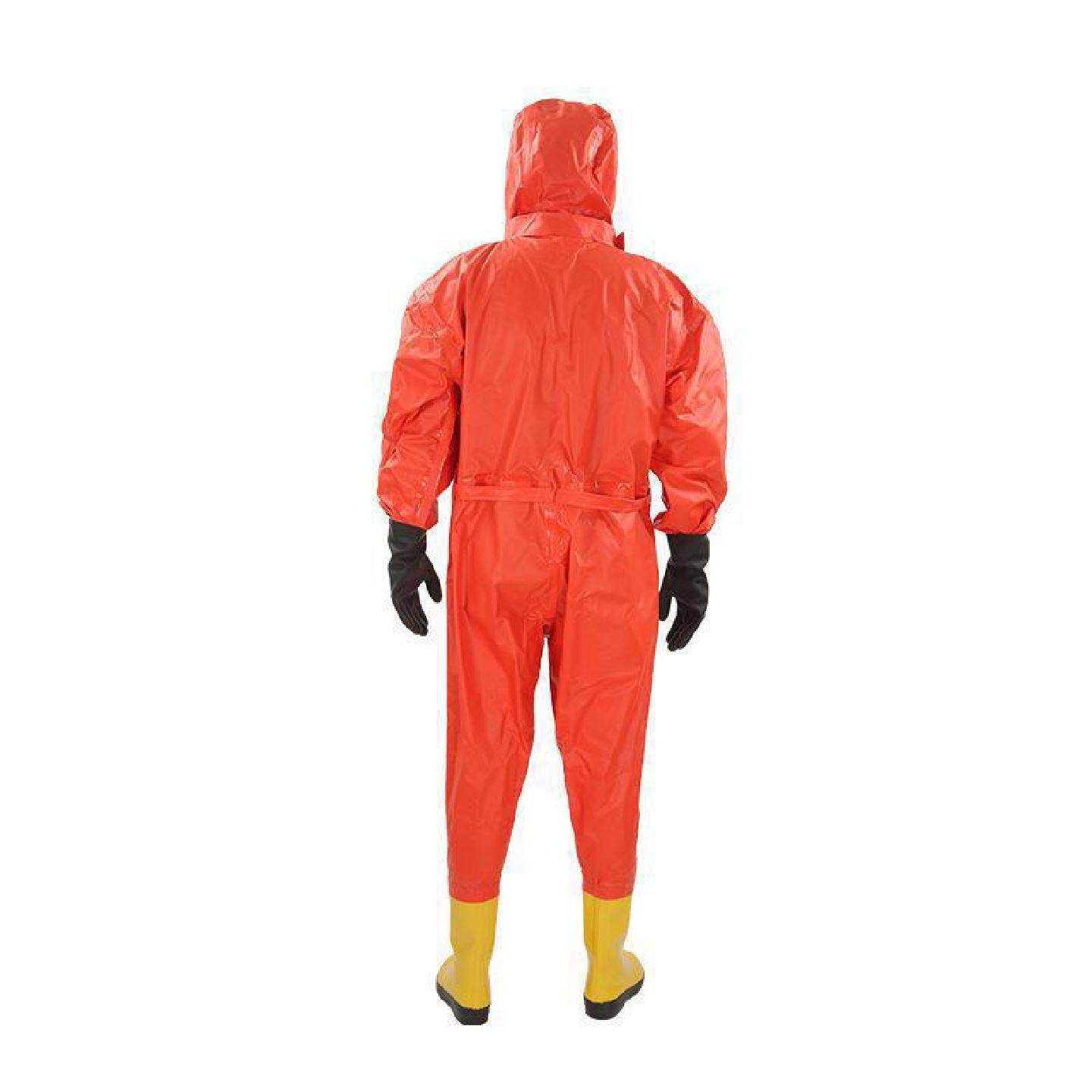 防蜂服蜂帽连体橘色防蜂衣连体式养蜜蜂蜂衣带防全封闭式