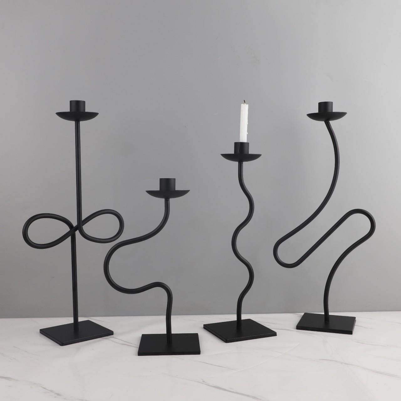 现代简约几何铁艺线条烛台桌面摆件客厅卧室餐厅电视柜家居装饰品,鲜花速递/花卉仿真/绿植园艺,割草机/草坪机,淘宝优惠券,粉丝福利购,淘宝优惠卷