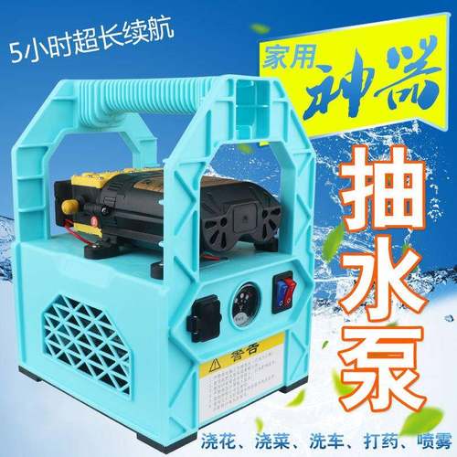 浇菜水泵充电自吸泵12v户外淋菜抽水泵浇花神器农用便携式浇水机