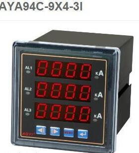 直销AY194C-9X4-3I可编程三排显电流表AOYI上海奥仪电器
