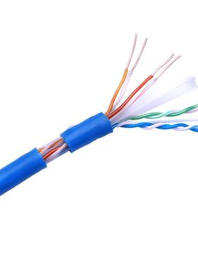 【折扣价】A600蓝色厂家超6类网线非屏蔽UTP6E双绞线POE足300m