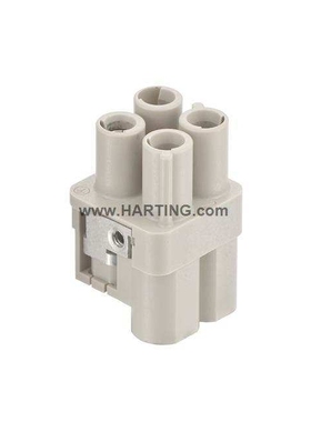 HARTING 连接器 09120033151 母芯 HAN-Q-3/0-F 大电流3芯40A400V