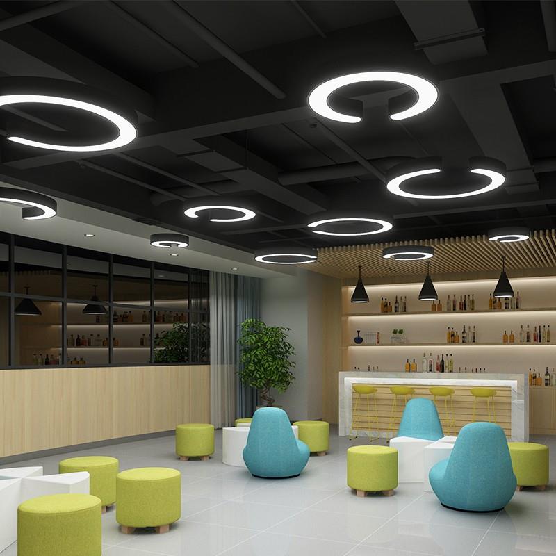 设计师艺术造型灯具创意个性办公室网咖led工业风吧台健身房吊灯