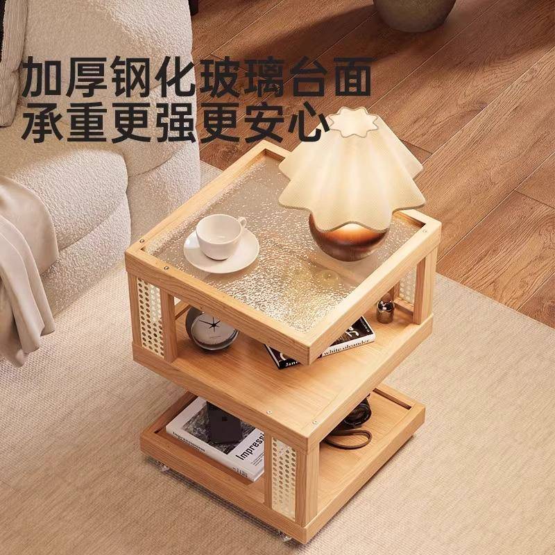 移动茶几沙发边柜小桌子创意极简床头柜边几侧边柜角几简易置物架