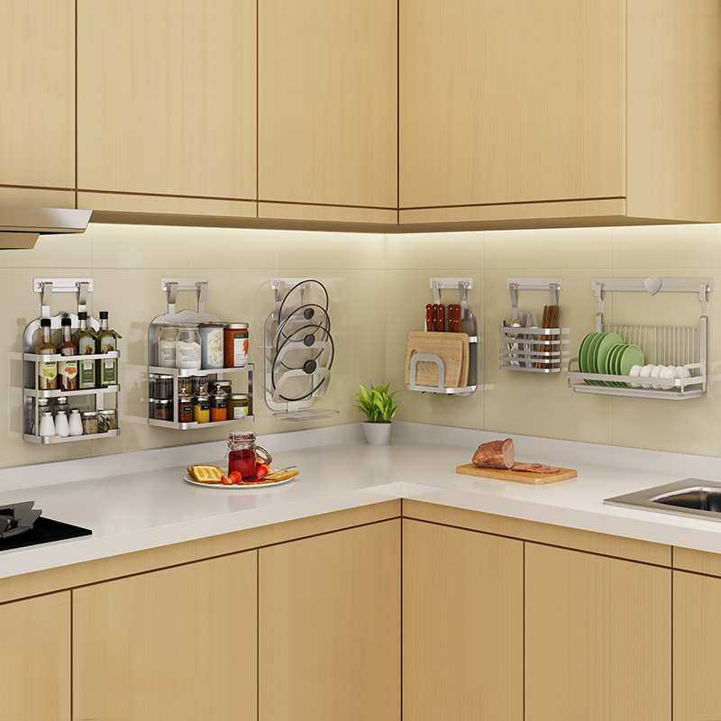 厨房置物架免打孔304不锈钢调味架碗碟收纳架子筷子置物架套装M,模玩/动漫/周边/娃圈三坑/桌游,模型制作工具/辅料耗材,淘宝优惠券,粉丝福利购,淘宝优惠卷