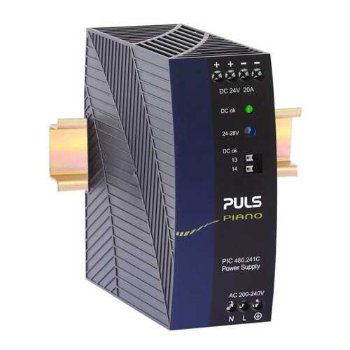 普尔世PULS PIC480.241C导轨电源, PIANO 24V20A480W输出230V交流