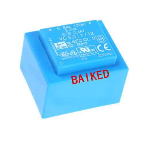 VC 5,0/1/12 Block PCB变压器, 230V 初级电压12V 次级电压 5VA