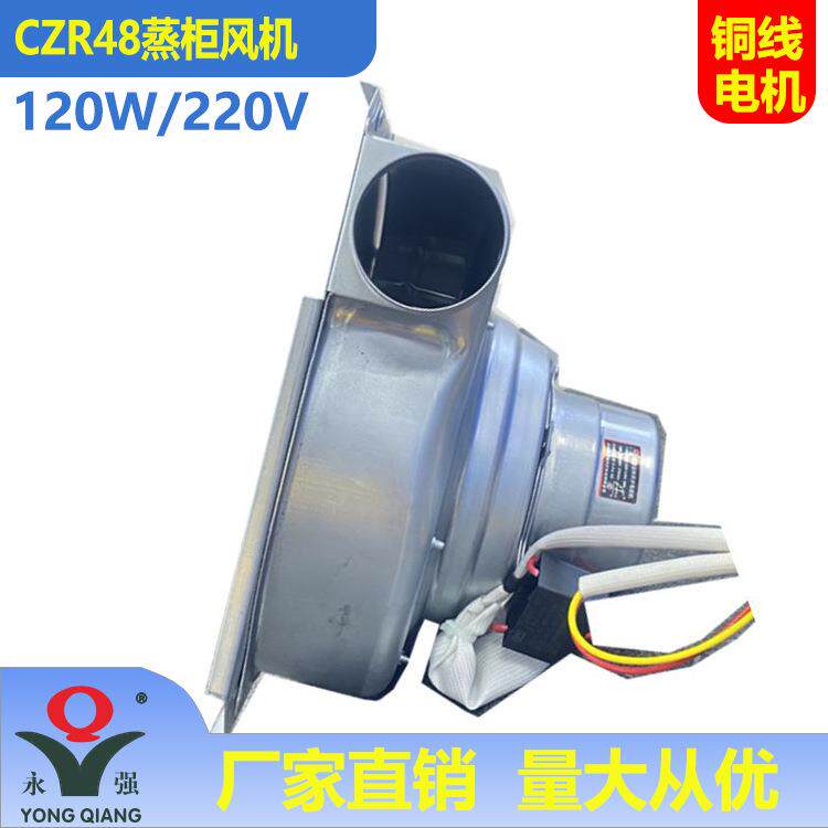 牌CZR48蒸炉蒸柜风机120W耐高温热蒸气发生器鼓风机铜线商用