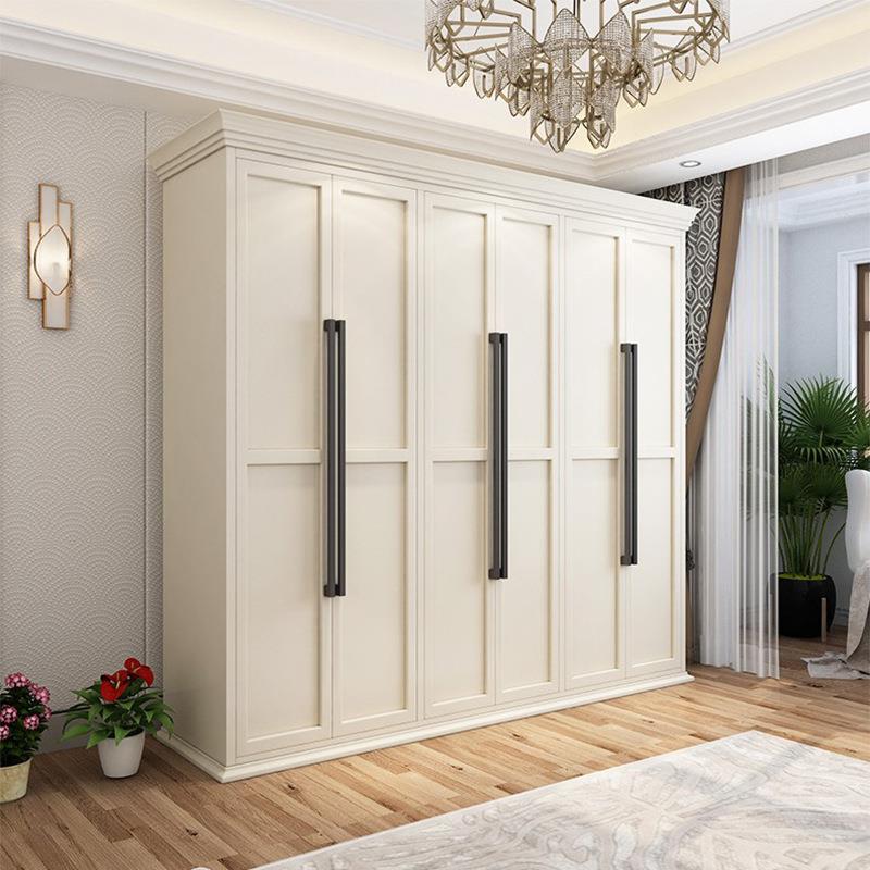 实木衣衣柜置物架落地美式家用衣柜卧室陈列柜多层储物柜客厅展示