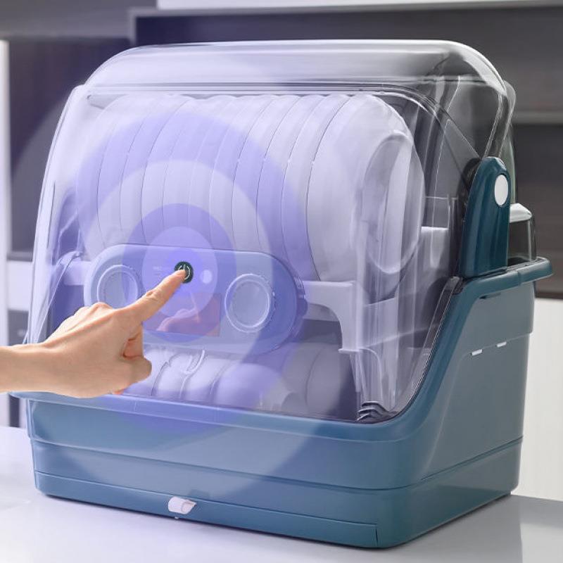 厨房碗碟碗盘收纳箱餐具碗筷分层沥水碗架放碗盒带盖消毒碗柜家用