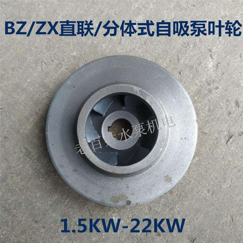 BZ/ZX直联式自吸泵卧式管道泵离心泵铸铁叶轮水泵配件1.5KW-22KW