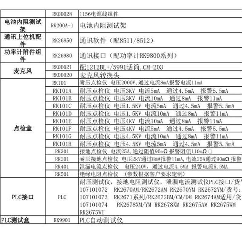 美瑞克高压探头RK26051电池内阻架RK200A-1负载仪功率计附件