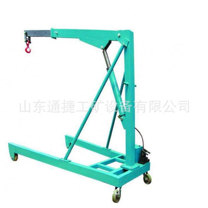 0.5-2吨折叠吊车 1吨手动液压小吊车发动机吊架2吨液压小吊车厂家