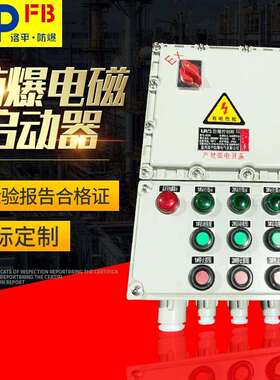防爆磁力启动器BQC-10A20A40A60A100A电机开关铝合金配电箱控制箱