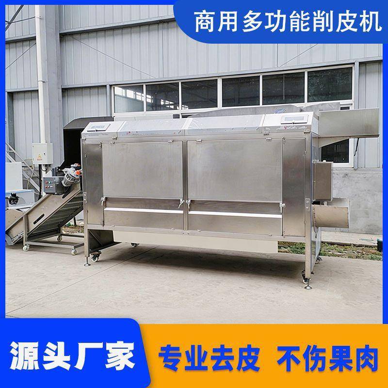 厂家直供连续式芋头地瓜削皮机马蹄去皮机设备果蔬加工用
