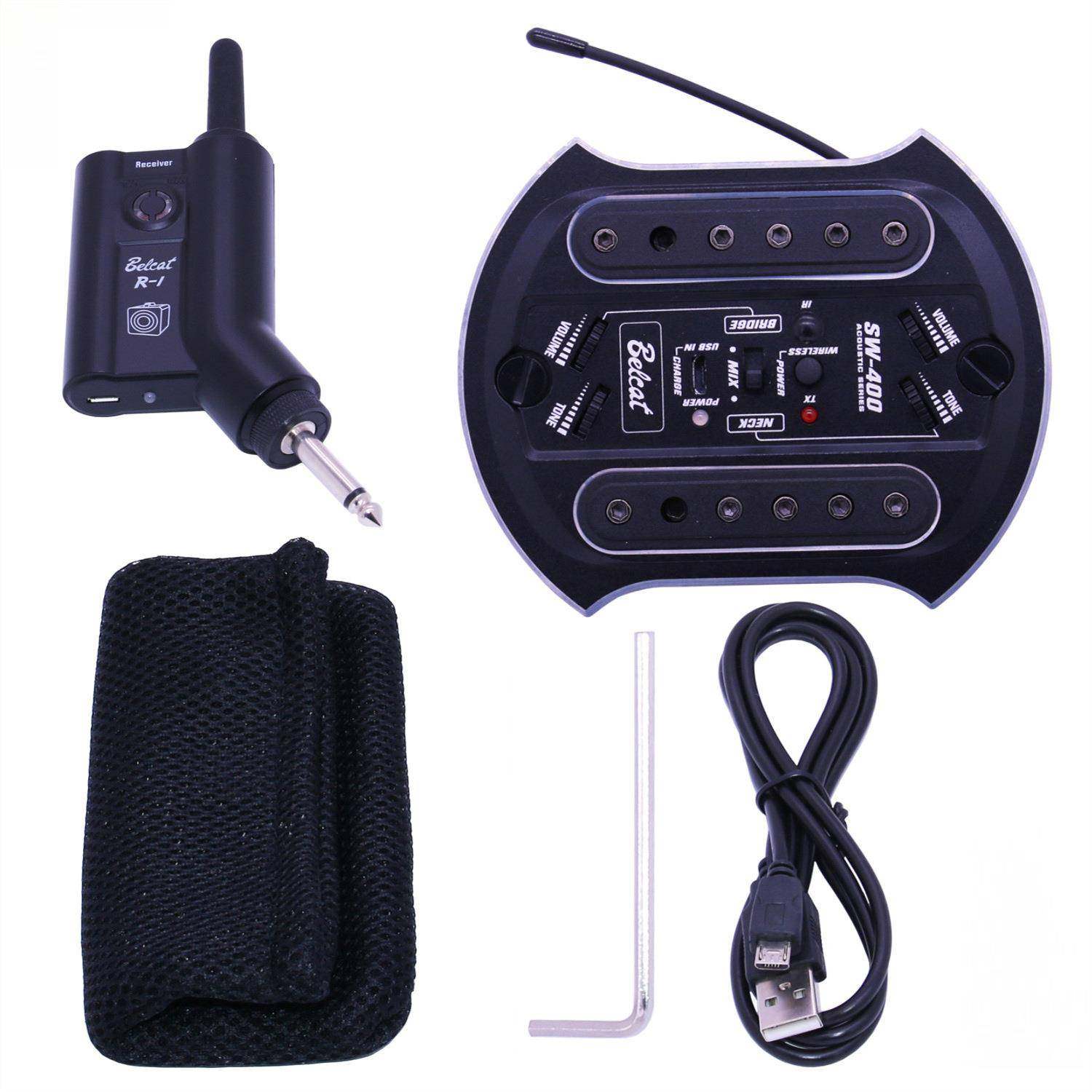 源馨吉他拾音器配件吉他无线EQ均衡器音孔拾音器