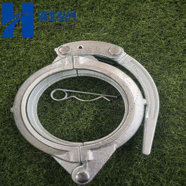 混凝土输送泵管管卡DN80快速锻造管卡镀锌压把管卡