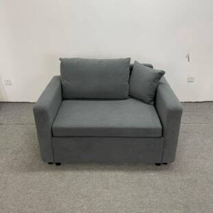 单人位沙发床金属框架抽拉折叠床小户型折叠沙发床简单节省空间