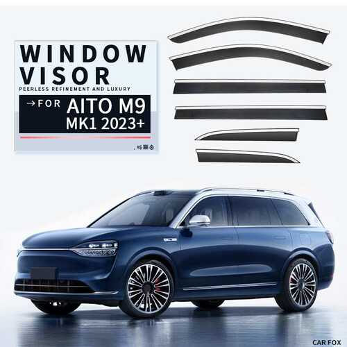 适用于赛力斯问界M9车窗晴雨挡雨遮阳板AITO M9  Window visor