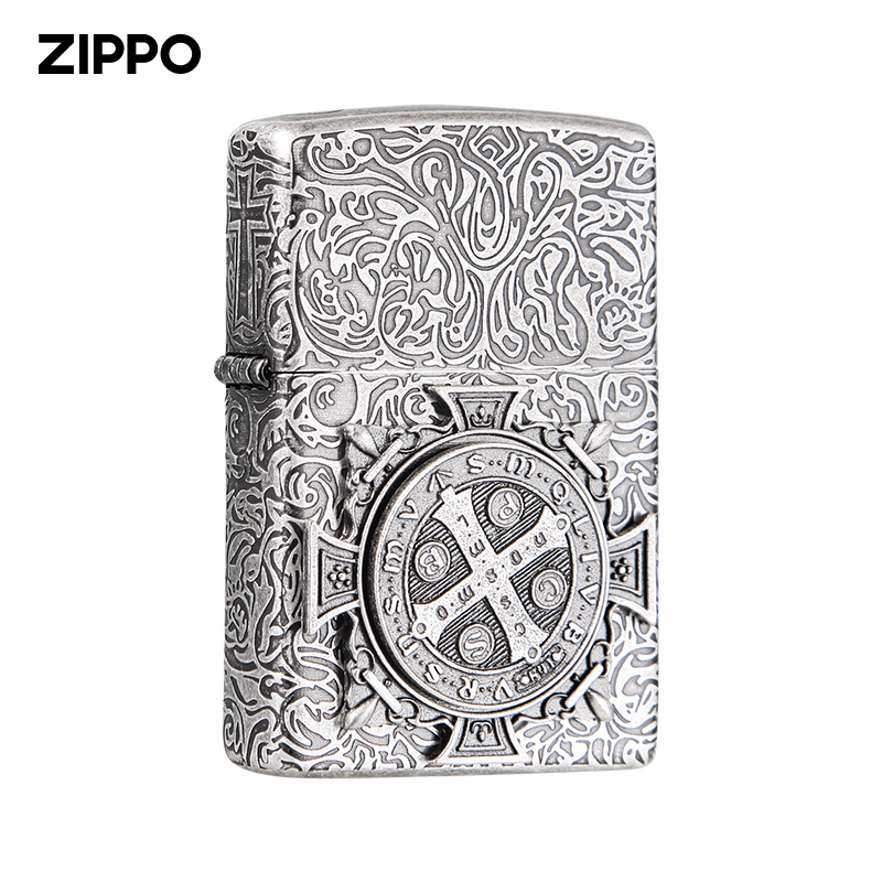 ZIPPO康斯坦丁打火机可转动转盘芝宝 防风煤油打火机送男友礼物