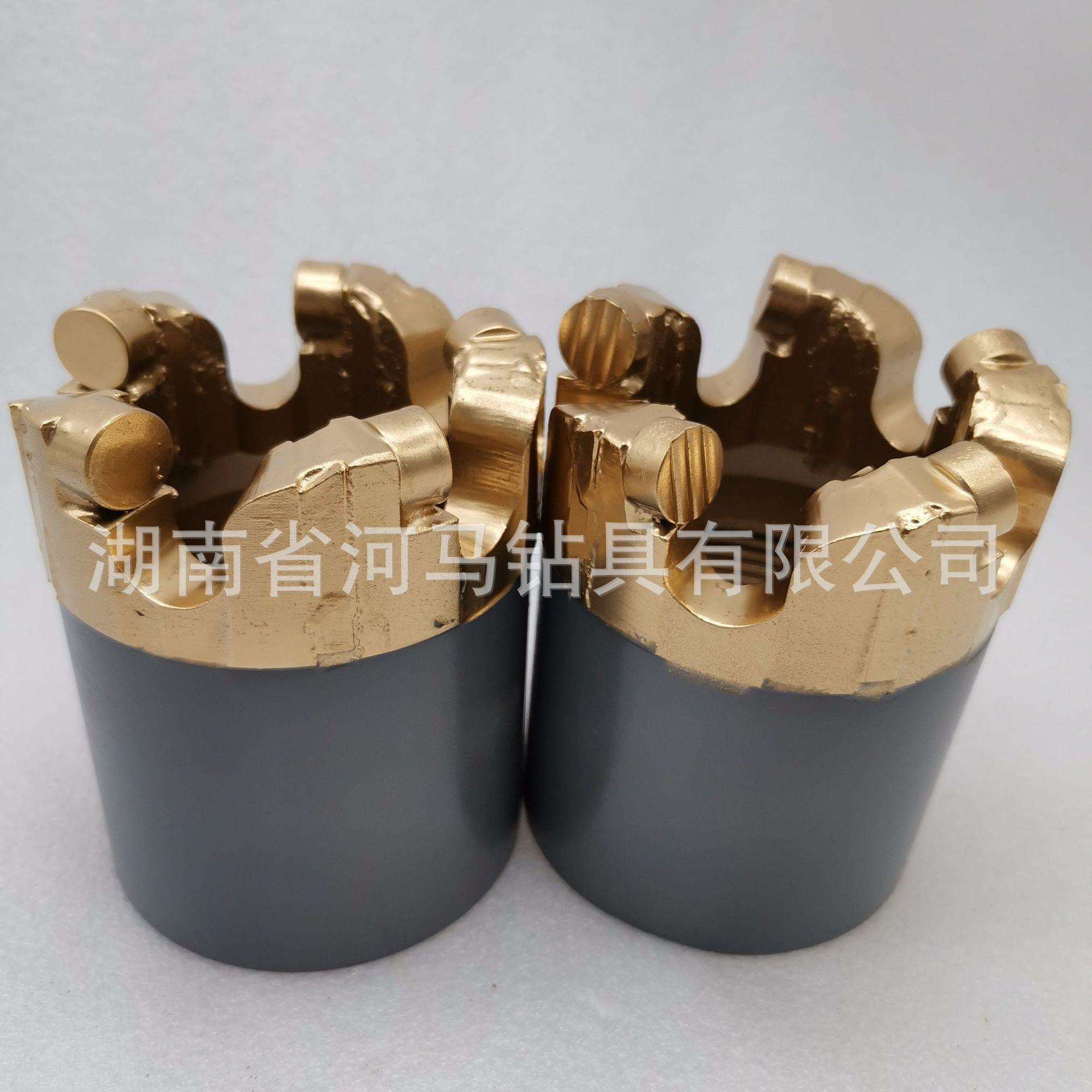 75NQ绳索取芯金刚石复合片钻头波纹片 地质内丝钻头用于探矿工程