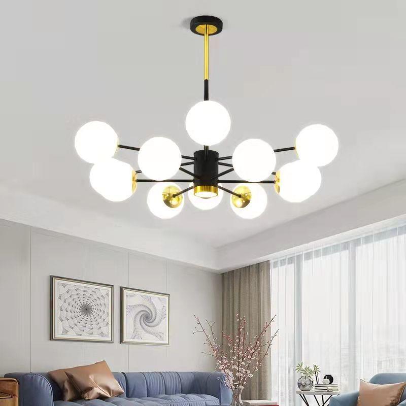 2025新款客厅吊灯现代北欧多头吊灯简约大气创意魔豆灯吊灯客厅