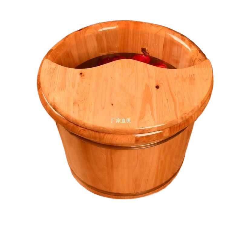 香柏木30cm高泡脚木桶家用实木洗脚桶木盆足浴盆木质足浴桶脚桶