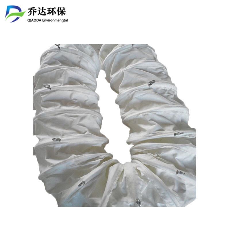 水泥厂电厂双层吊环滤袋软连接 帆布加厚水泥散装机布袋