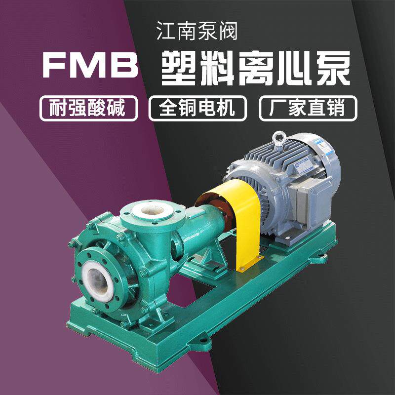江南FMB50-40-200小型防腐水泵 电泳槽液循环泵 塑料合金离心泵