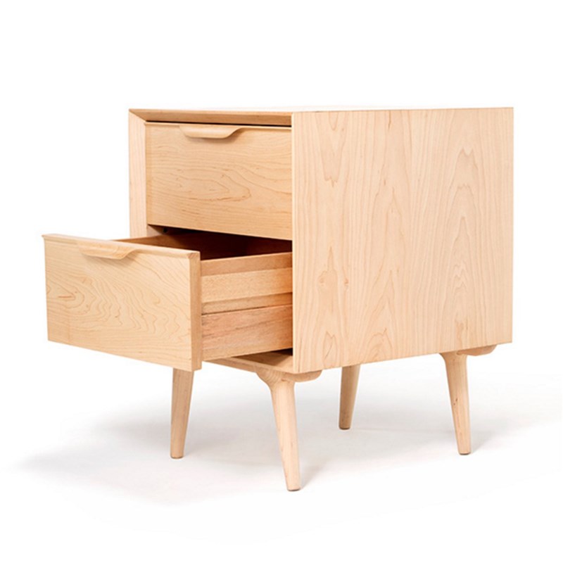 木纳家具MUNA北欧实木床头柜简约现代卧室床边小柜子沙发储物柜