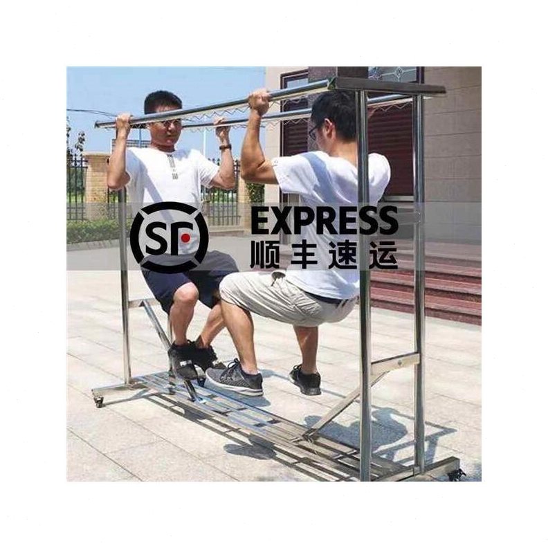 多功能不锈钢晾衣架落地伸缩式30晾衣杆阳台折叠可移动立式4家用
