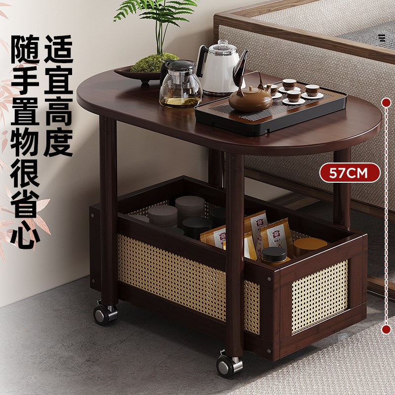可移动边几客厅沙发边柜侧柜推车茶几小桌子置物架收纳桌小茶水桌