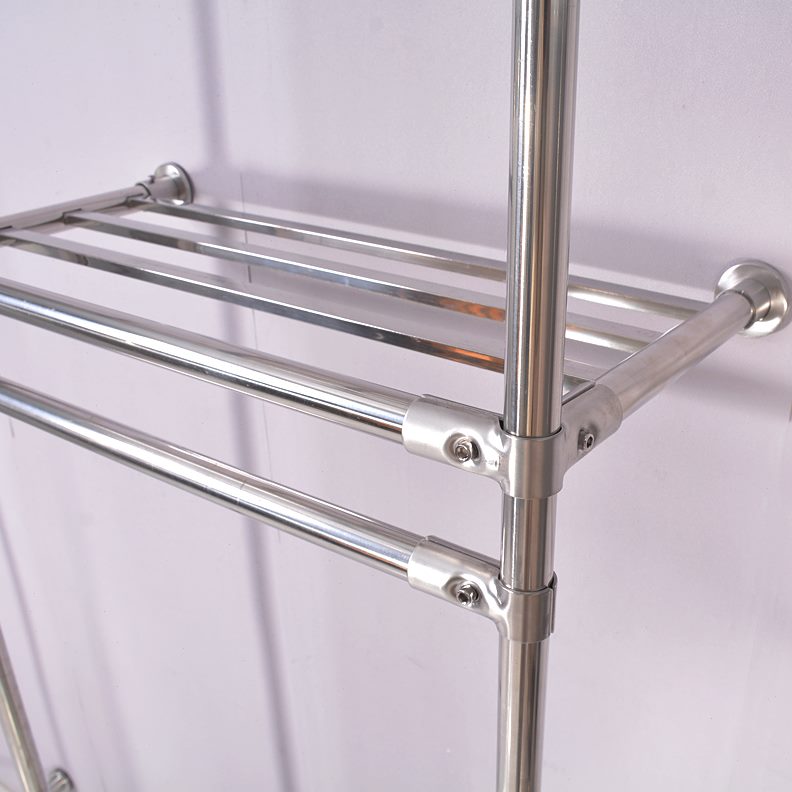 架架墙衣钉服加厚衣柜开放式衣帽间彻挂衣杆金属承重墙衣架不锈钢